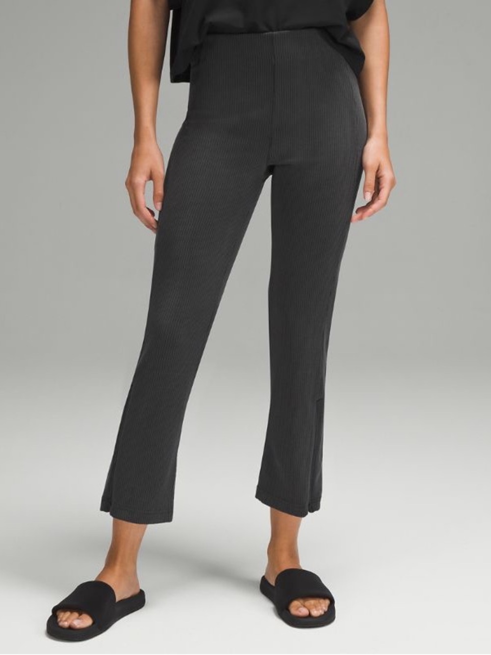Lululemon ribbed softstreme zip leg pant